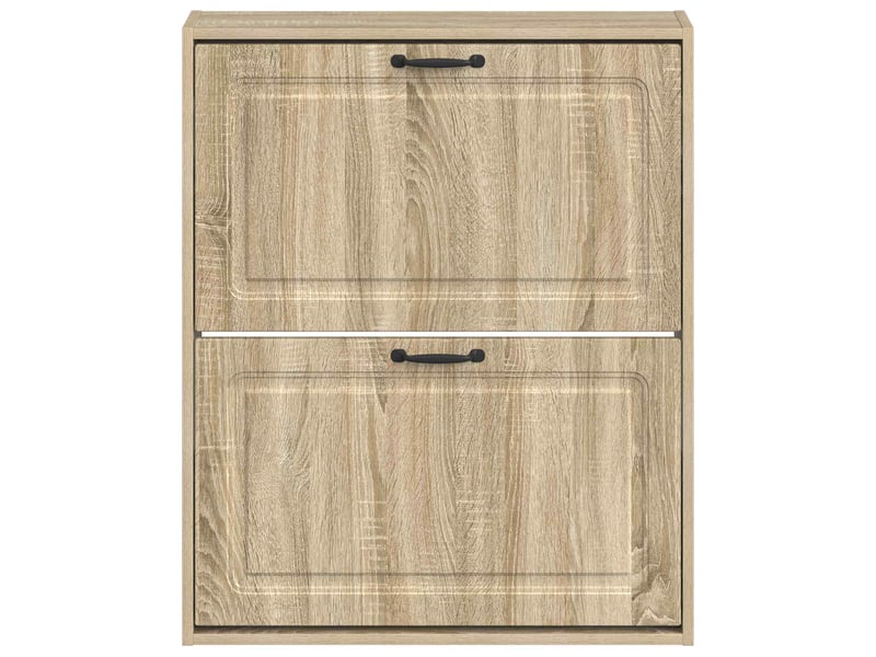  Meuble à chaussures mural, armoire à chaussures utrecht 71x17x86 cm chêne sonoma  - Conforama D