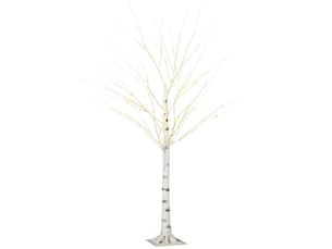 Arbre lumineux led 22x22x150 cm branches flexibles métal blanc