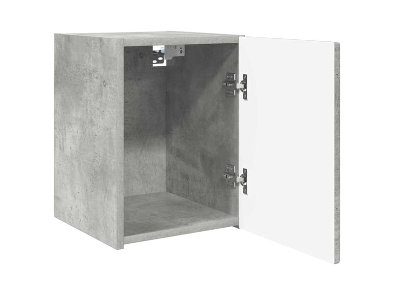  Meuble tv - banc tv - meuble de rangement mural 30 x 31 x 40 cm béton bois d'ingénierie  - Conforama E