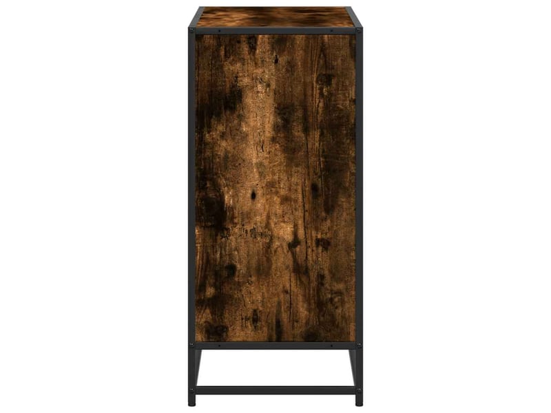  Bibliothèque, étagère de rangement chêne fumé 80,5x35x76 cm bois d'ingénierie  - Conforama E