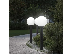 Lot de 3 borne lumineuse 80 cm noire ip44
