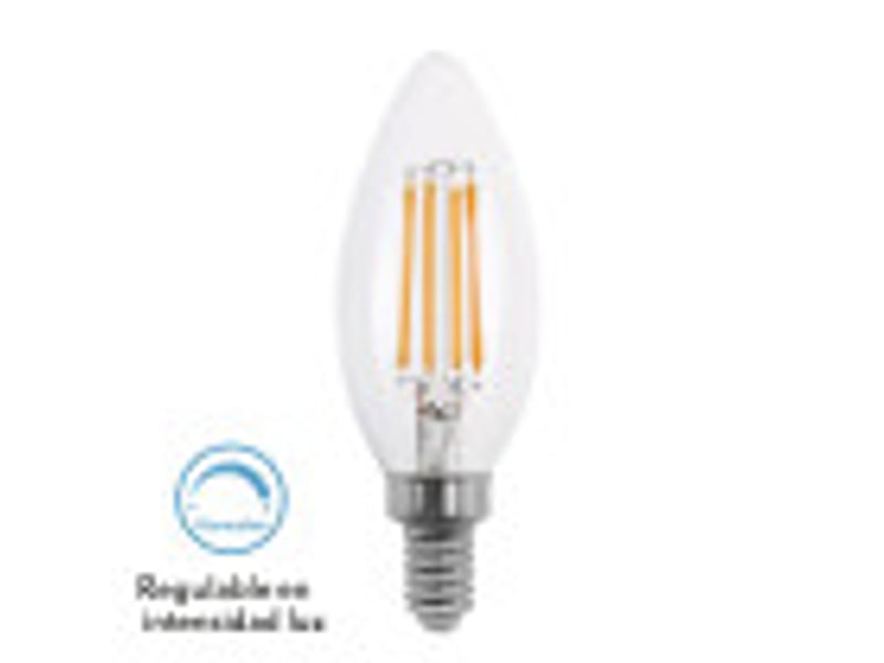  Ampoule led filament fabrilamp filamen vela e14 4 w 400 lm 2700 k transparent ø 35 mm dimmable 141322046 - Conforama B