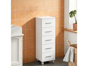 Chiffonnier <strong></strong> <strong></strong> coloris blanc