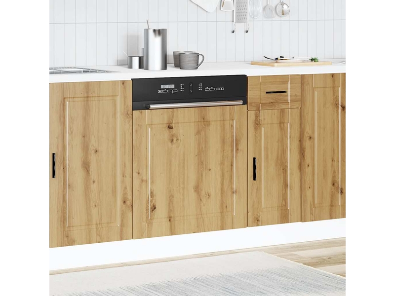  Panneau de lave-vaisselle chêne artisanal 60x1,5x57cm  - Conforama C