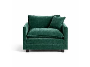 Canapé droit fixe <strong></strong> <strong></strong> 1 place Tissu vert