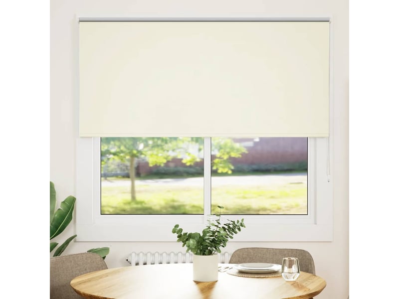 Store enrouleur occultant, store à rouleau blanc cassé 165x150 cm largeur tissu cf45542 - Conforama A