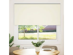 Store enrouleur occultant, store à rouleau blanc cassé 165x150 cm largeur tissu cf45542