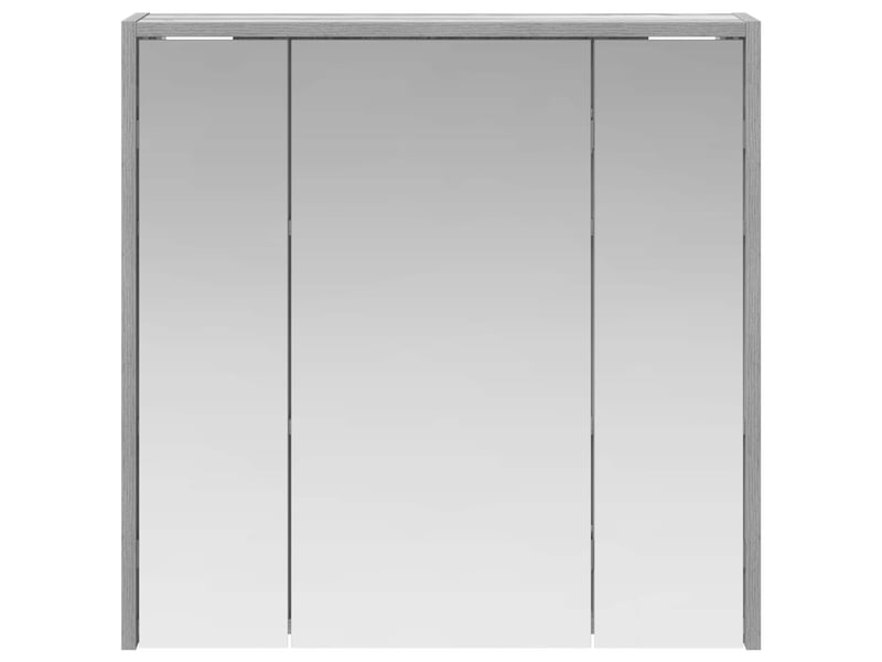  Armoire miroir de salle de bain, cabinet de salle de bain gris sonoma 63,5 x 16 x 62,5 cm cf65171  - Conforama E