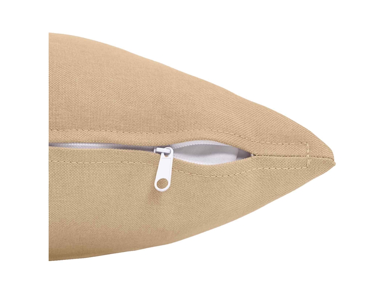  Lot de 6 coussins avec oreiller, coussins décoratifs heerlen crème tissu cf50690  - Conforama D