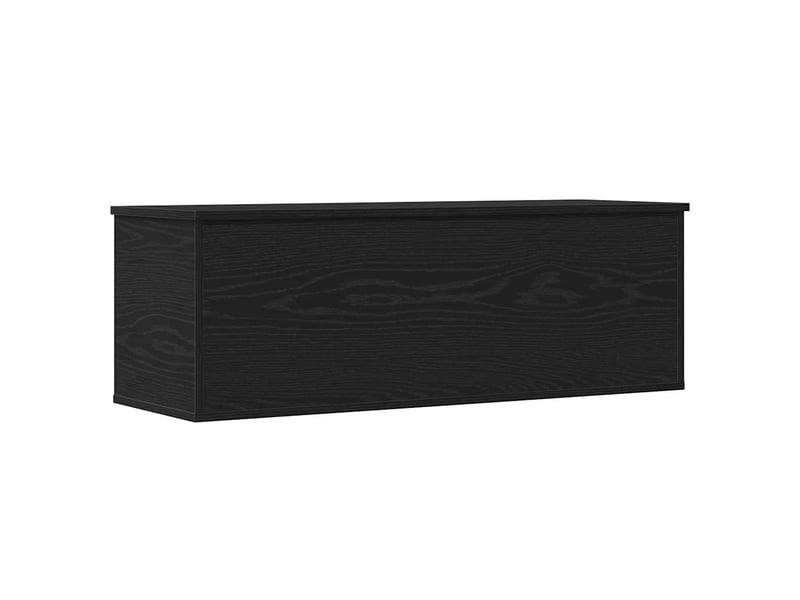  Boîte de rangement, coffre de rangement chêne noir 102x35x35 cm  - Conforama A