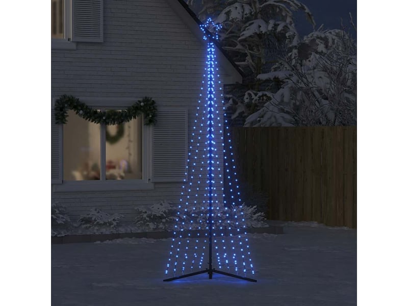  Sapin de noël, arbre de noël à led 495 led bleu 300,5 cm  - Conforama C