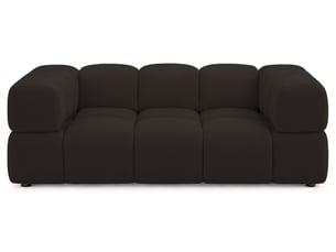 Selsey hollme - canapé - 190 cm - velours marron