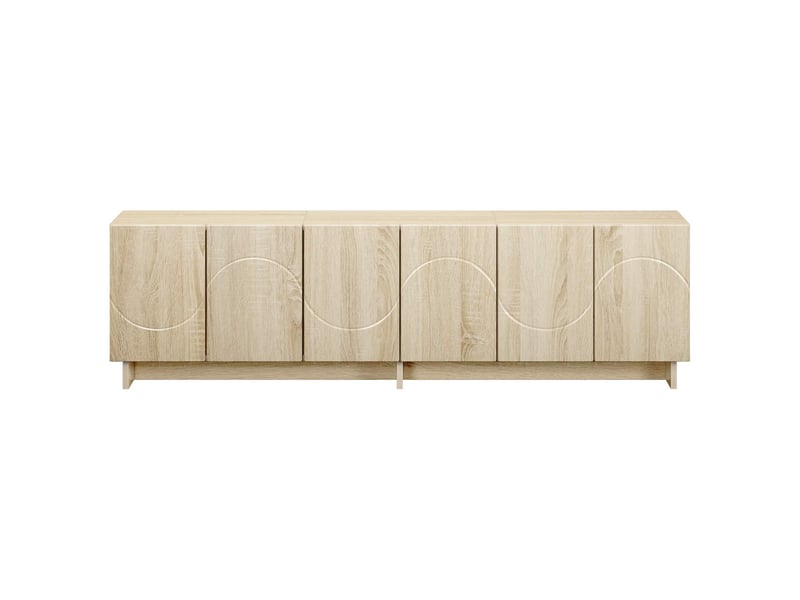  Meuble tv, banc tv 140x34,5x40 cm chêne sonoma bois d'ingénierie shl73068  - Conforama D