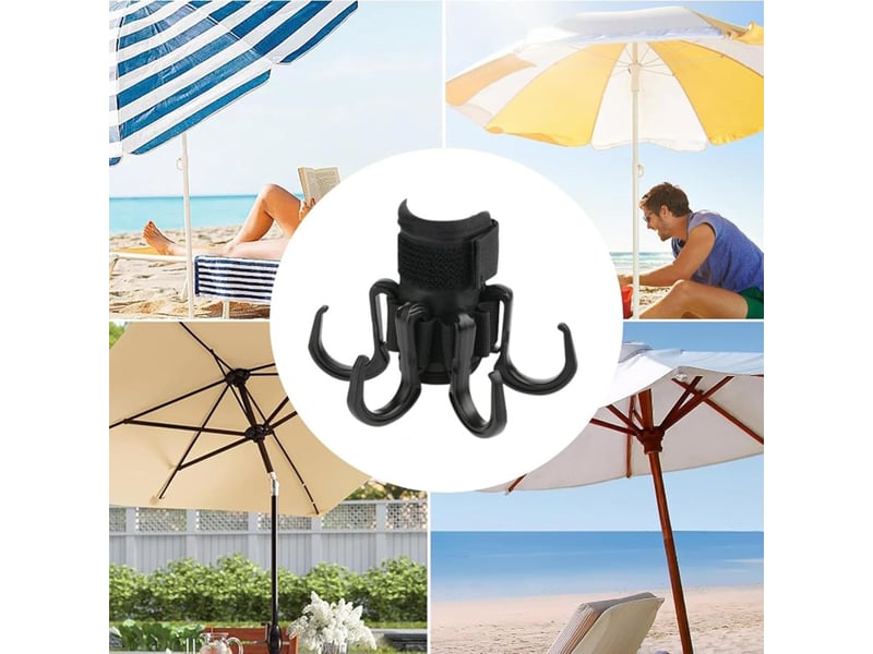 Cintre pour parasol de plage, crochet pour parasol de terrasse, pour sac, support de suspension pour parasol, noir - Conforama C