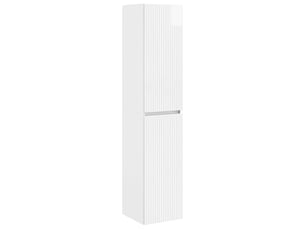 Cabinet salle de bain mural, meuble de rangement blanc brillant shl7984