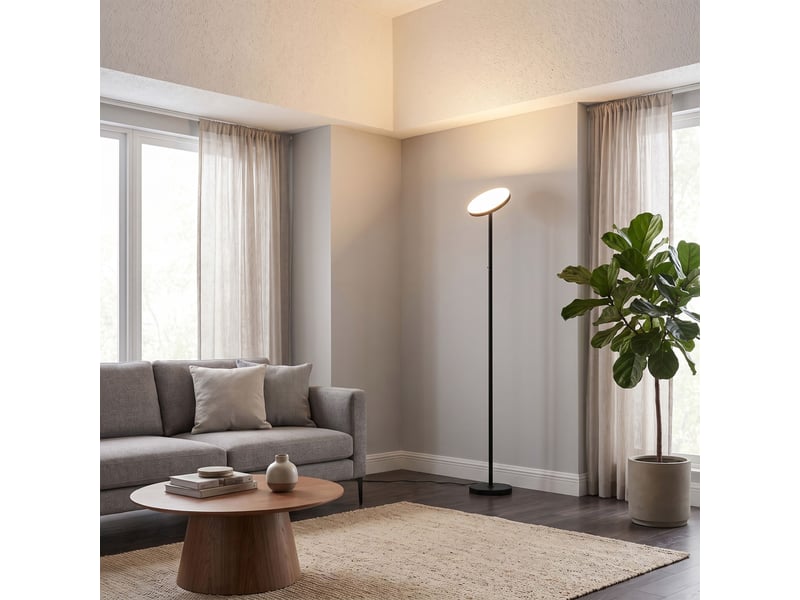 Lampadaire Métal 178 cm noir  - Conforama W