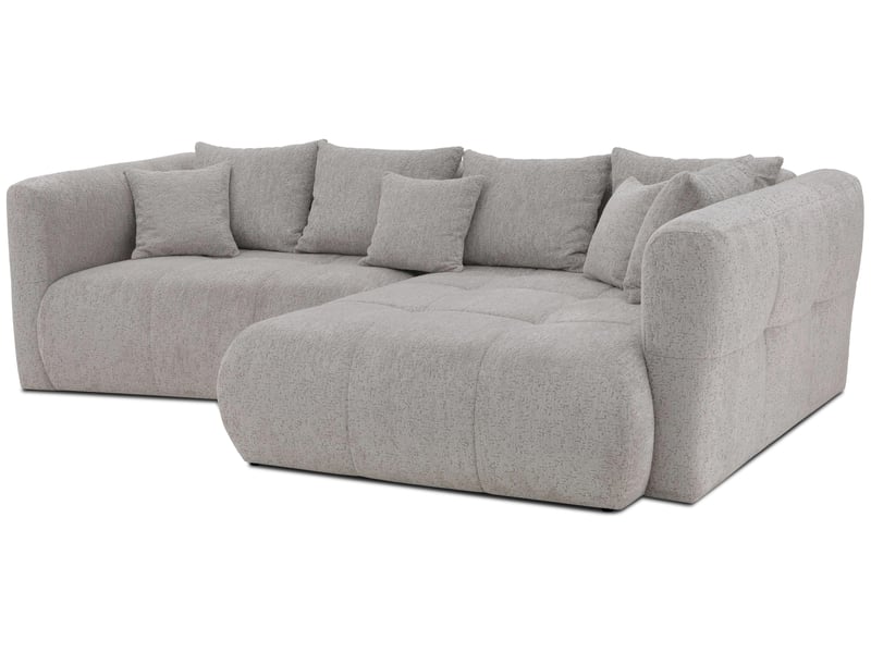  Canapé d'angle beige fixe 4 places  - Conforama C