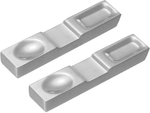 Lot de 2 repose-baguettes en acier inoxydable 304 10,5 x 2 x 1,3 cm, ustensiles de cuisine pour cuillère, fourchette, cuillère à café, repose-outils