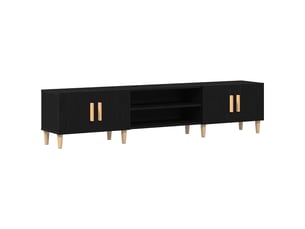 Meuble tv coloris noir 180 cm <strong></strong>  <strong></strong>