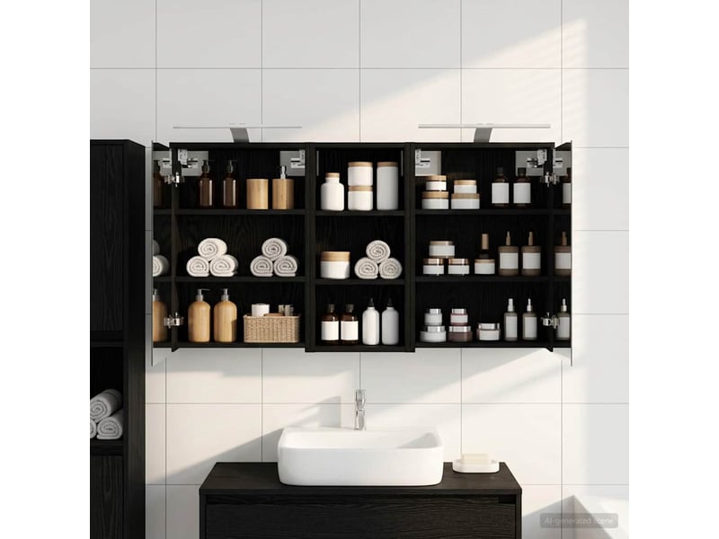  Ensemble de meubles de salle de bain 3 pcs 116x16x62.5 cm shl8462  - Conforama B