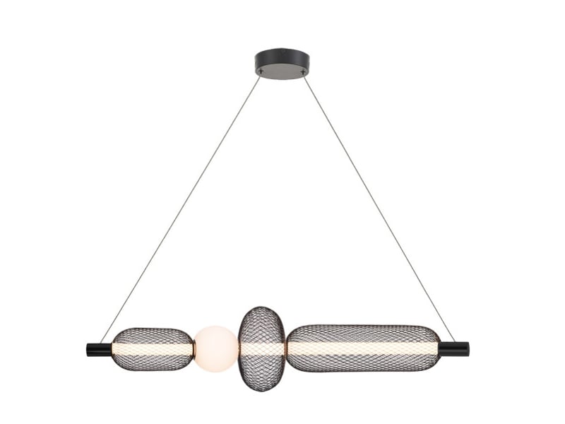  Fabrilamp mimosa, suspension, moderne, led, 20 w, 2200 lm, 4000 k, noir, 90-167 x 99.5 x 22 cm 250692039 - Conforama A