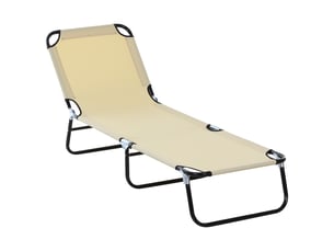 SONGMICS Chaise de camping pliante XL - avec Coussin en éponge