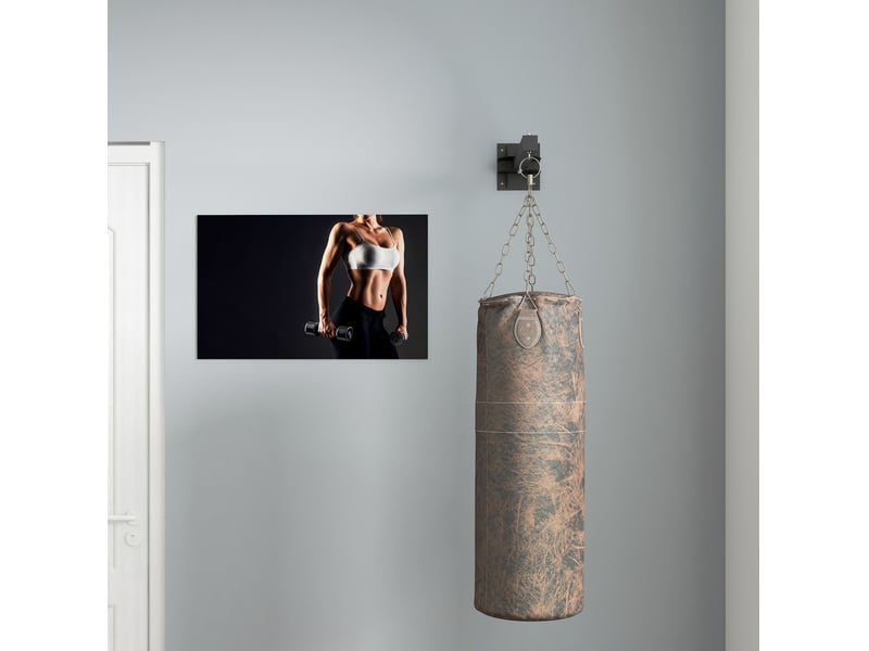  Support mural réglable pour sac de frappe en acier avec 9 angles, charge maximale 100 kg  - Conforama E