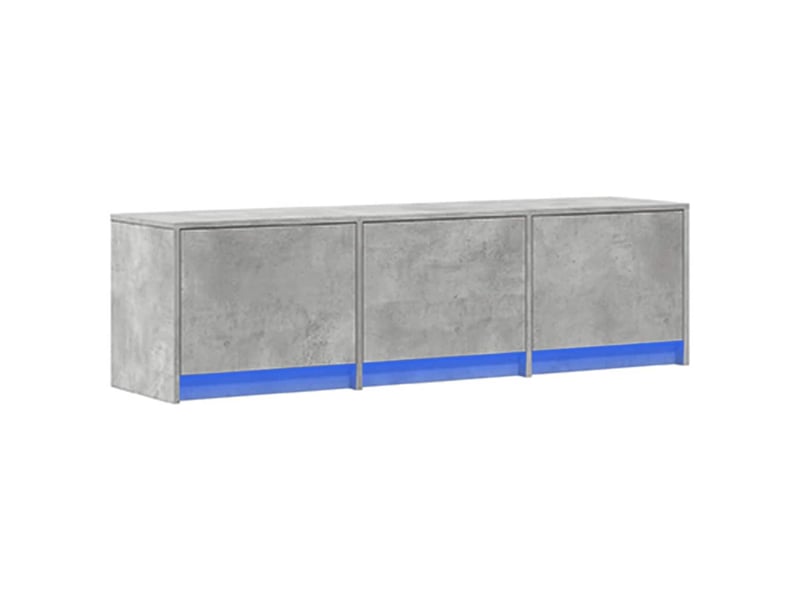 Meuble tv - banc tv - meuble de rangement béton bois d'ingénierie - Conforama B