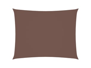 Voile de parasol - voile d'ombrage tissu oxford rectangulaire 2,5x3,5 m marron
