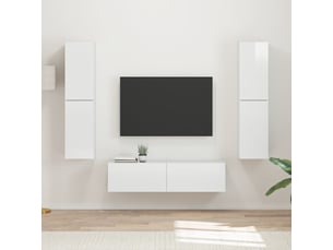 Meuble tv coloris blanc 31 cm <strong></strong>  <strong></strong>