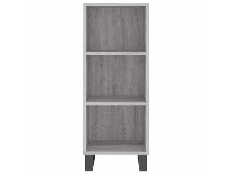  Buffet - bahut - meuble de rangement sonoma gris 34,5x32,5x90 cm bois d'ingénierie  - Conforama D