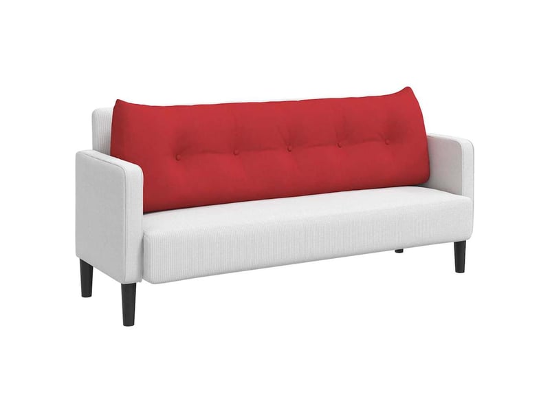 Coussin de dos, coussin de dossier rouge 160 x 24 x 50 cm tissu cf54998 - Conforama C