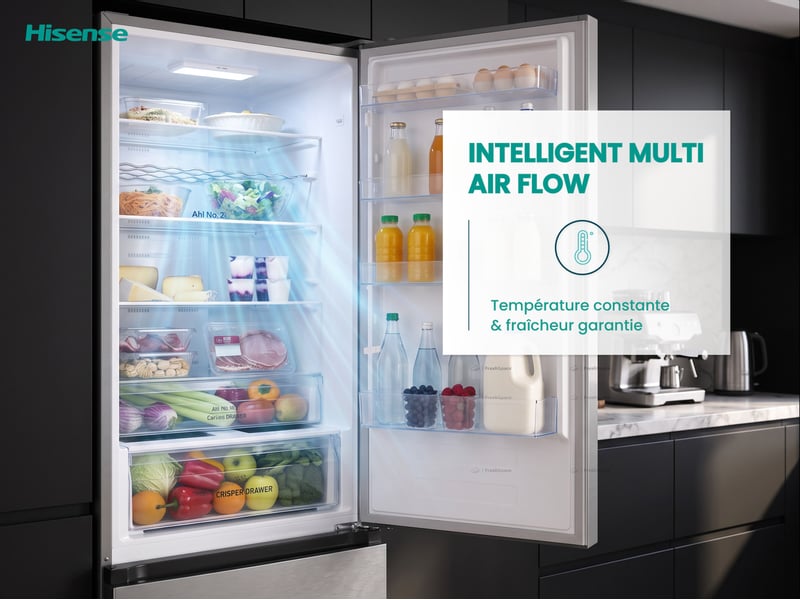 Réfrigérateur combiné (congélateur en bas) HISENSE RB440N4ACD - Conforama H