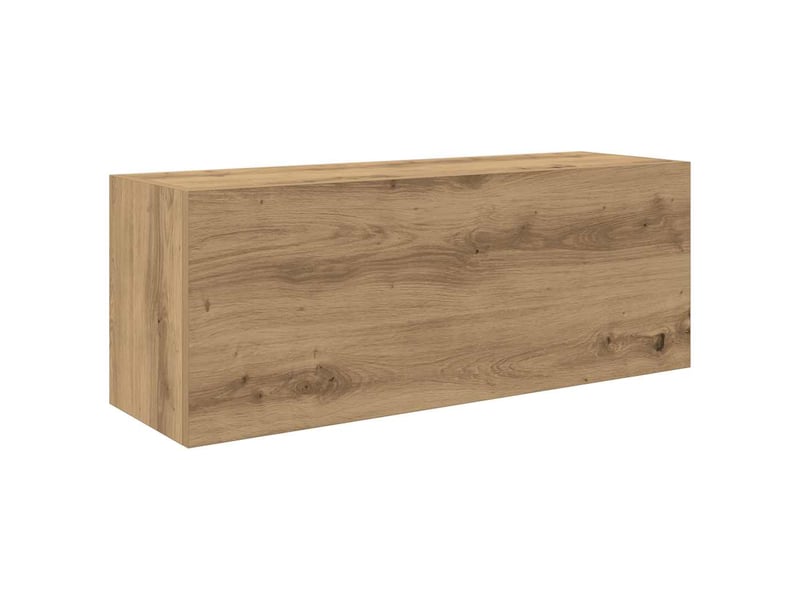  Armoire murale de bain, meuble de rangement chêne artisanal bois d'ingénierie  - Conforama A