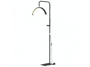 Lampadaire led demi-lune 36 w rotatif à 350°, dimmable, 7 températures de couleur