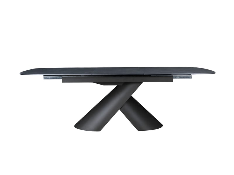  Table à manger extensible pieds métal marron plateau céramique 180-240 cm milano MILANO-MARR - Conforama A