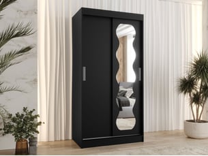 Armoire     <strong></strong> <strong></strong> coloris noir largeur 100 cm