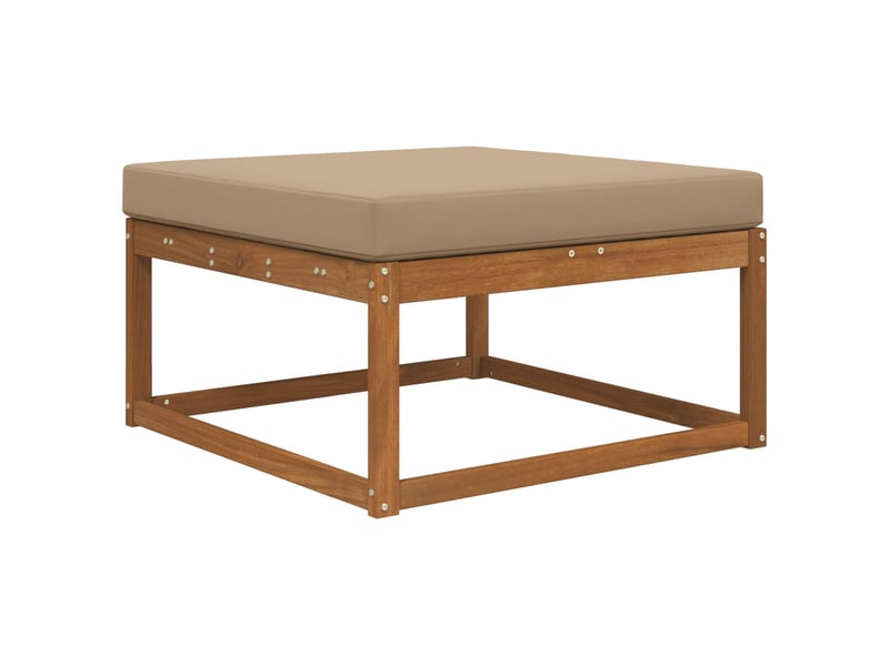 Coussin de canapé d'extérieur, coussin de chaise polyester taupe 80 x 80 cm cf54168  - Conforama C