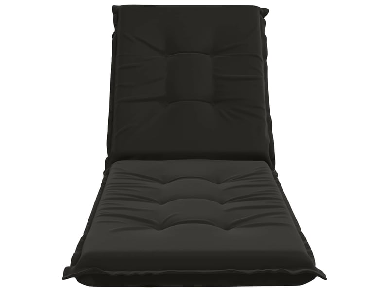  Coussin de transat, coussin pour bain de soleil gemert 100 % polyester noir 190 x 60 x 9 cm cf56172  - Conforama D