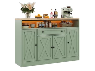 Buffet 4 porte(s) 1 tiroir(s) MODFU - 140 cm coloris vert