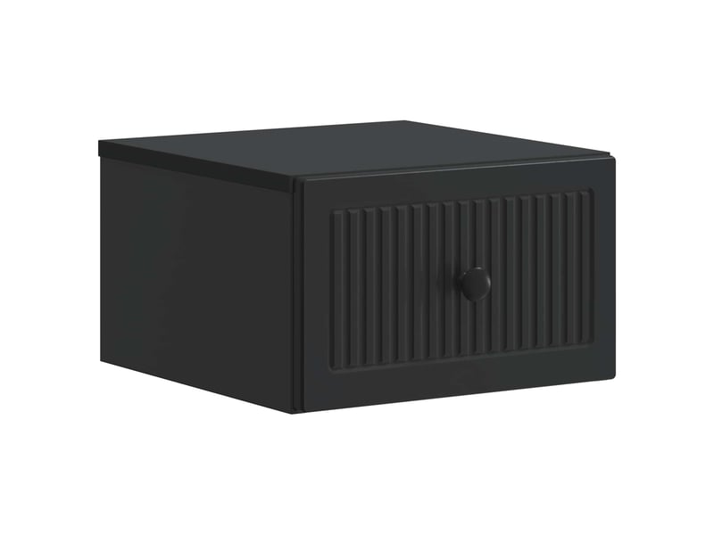  Table de chevet - cabinet de chevet - table de nuit mural noir 33 x 34,5 x 20 cm  - Conforama A