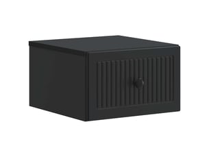 Table de chevet - cabinet de chevet - table de nuit mural noir 33 x 34,5 x 20 cm