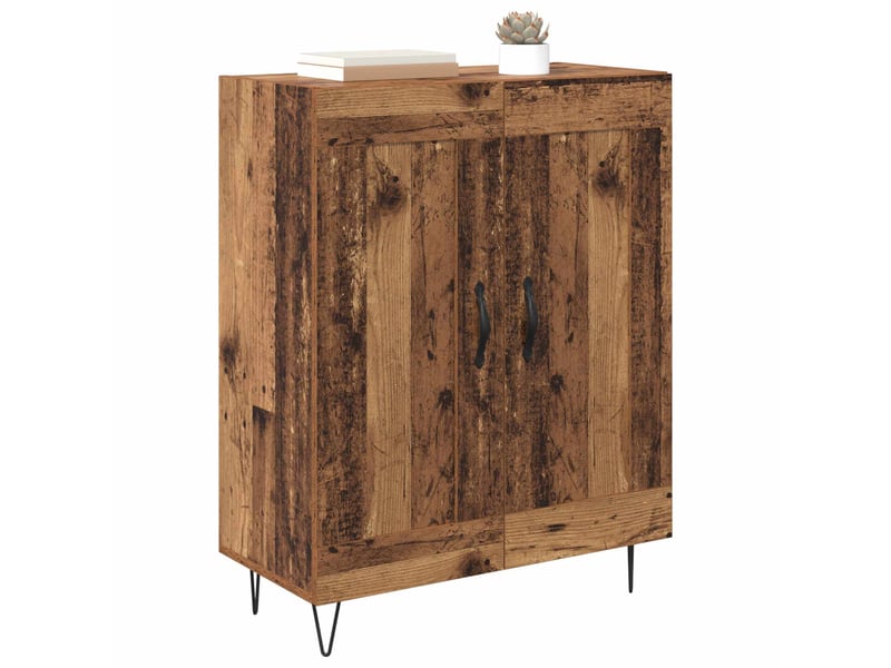  Buffet - bahut - meuble de rangement bois ancien 69,5 x 34 x 90 cm bois d'ingénierie et fer  - Conforama C