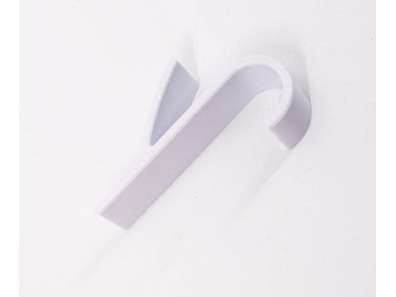  6pcs crochet pour radiateur sèche-serviettes universel - plastique, blanc  - Conforama E