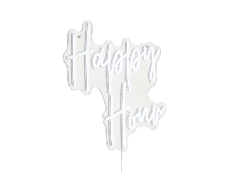  Applique murale néon blanche avec led - happy hour  - Conforama A