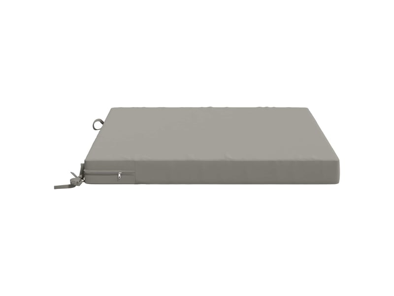 Lot de 4 coussins de siège, coussins d'assise soest 100 % polyester gris cf60411 - Conforama D
