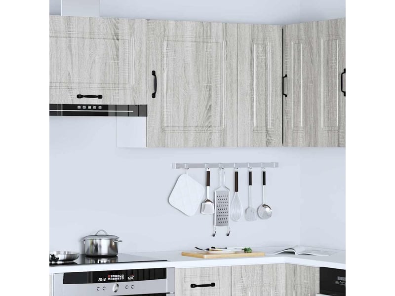  Meuble de rangement, armoire murale de cuisine kalmar en bois d'ingénierie gris sonoma  - Conforama C