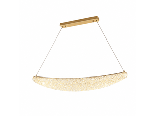 Lustre en cristal teinte champagne b1 – éclairage 3 couleurs