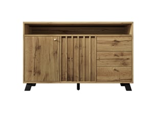 Commode 3 tiroir(s)    BGSRYAO  coloris bois foncé largeur 120 cm