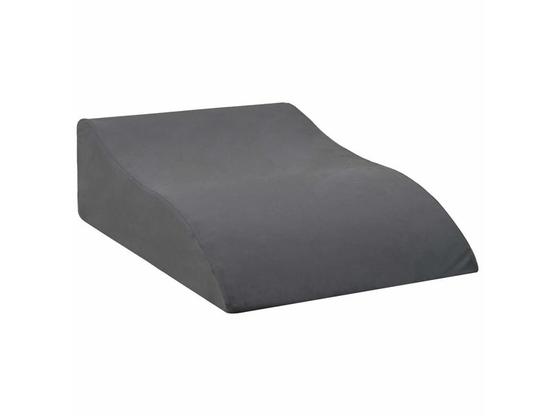 Coussin pour les jambes, oreiller 68 x 40 x 18 cm mousse pu gris cf56586 - Conforama A